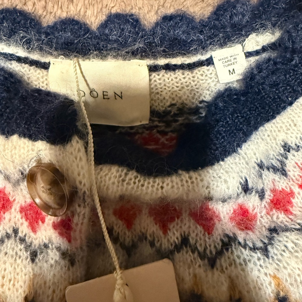 Doen Multicolor Patterned Cardigan - image 8